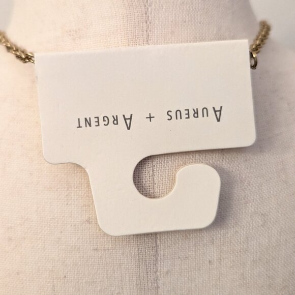 Banana Republic Factory Fluid V-Shaped Necklace Aureus + Argent - Picture 10 of 10